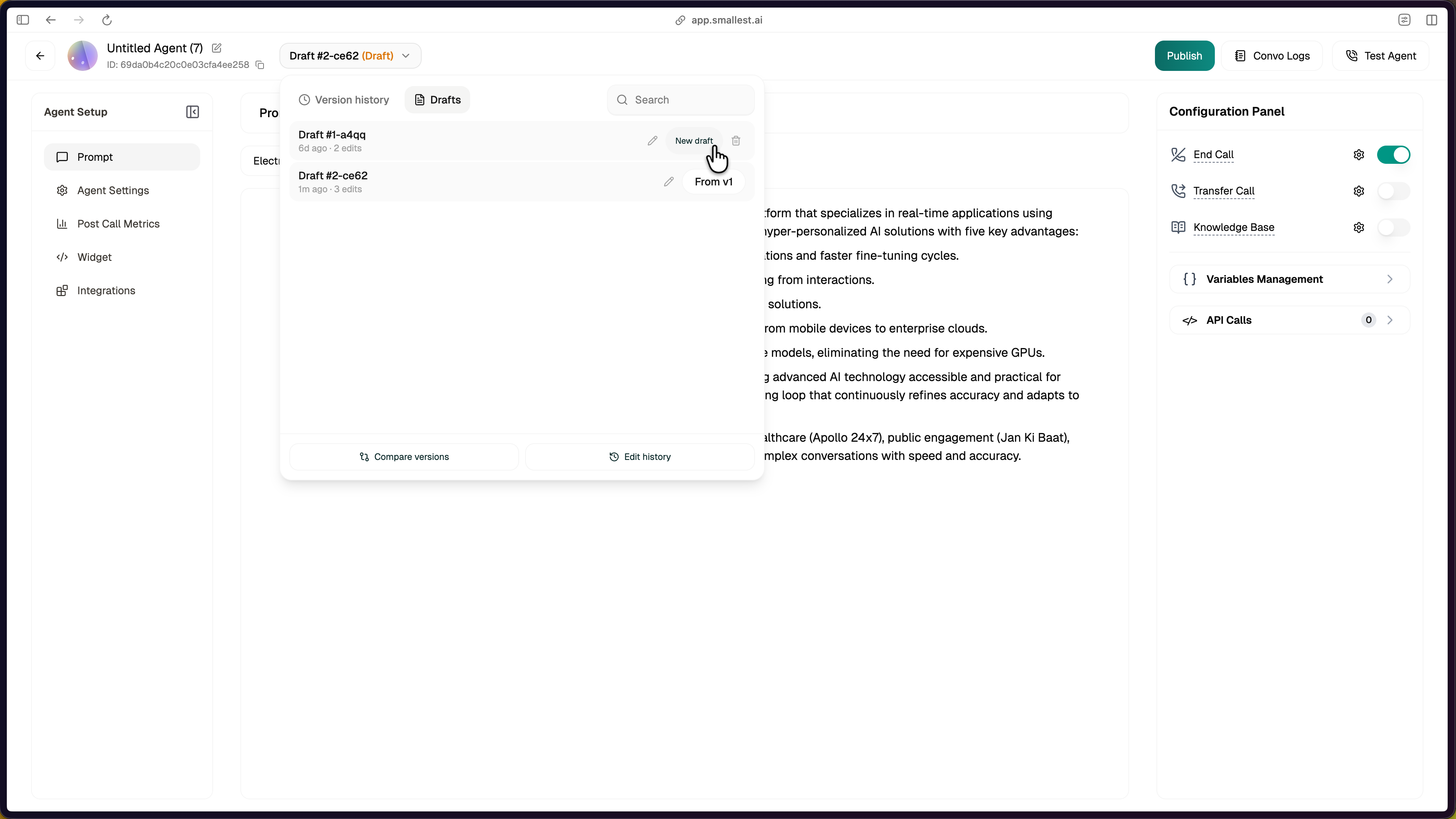 New draft from draft