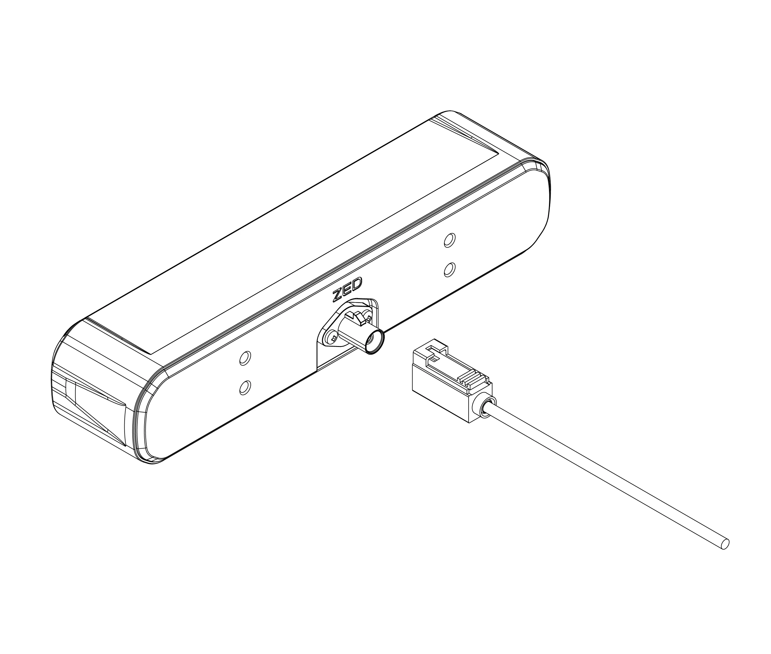 ZED X with Fakra cable