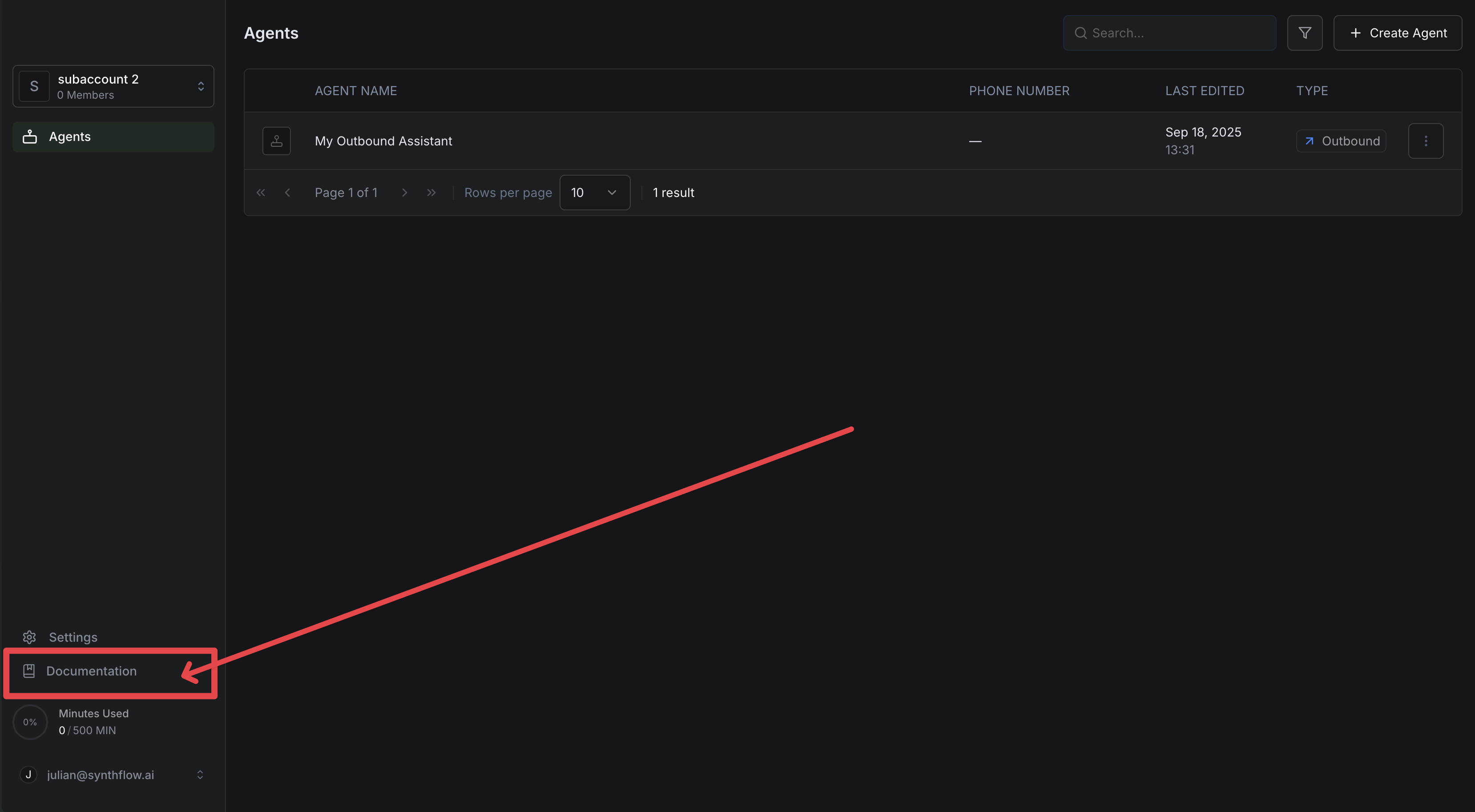 Subaccount Documentation