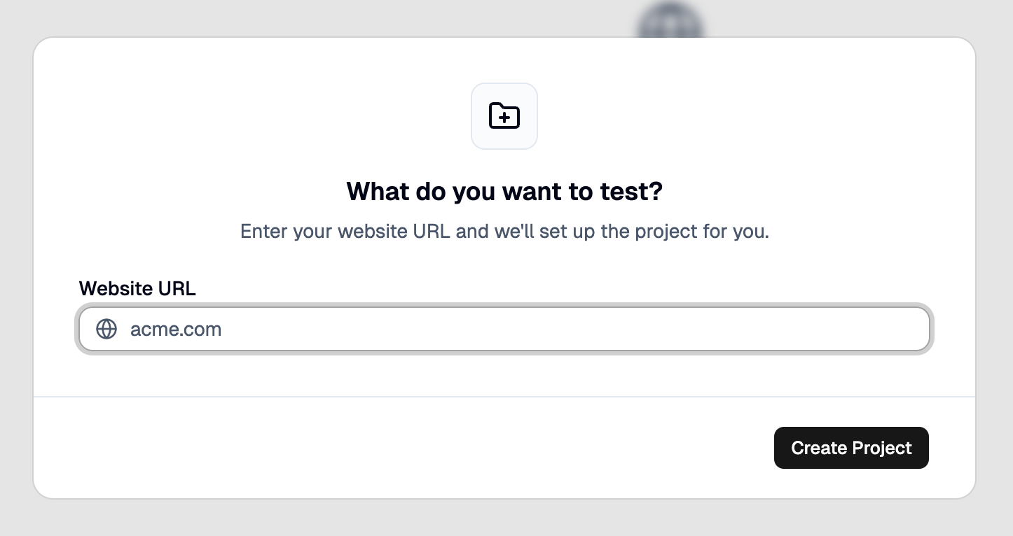 Creating a new project