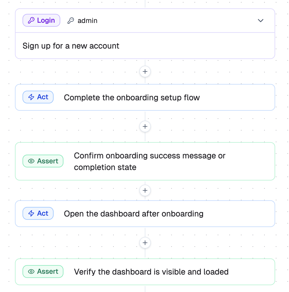TesterArmy step editor