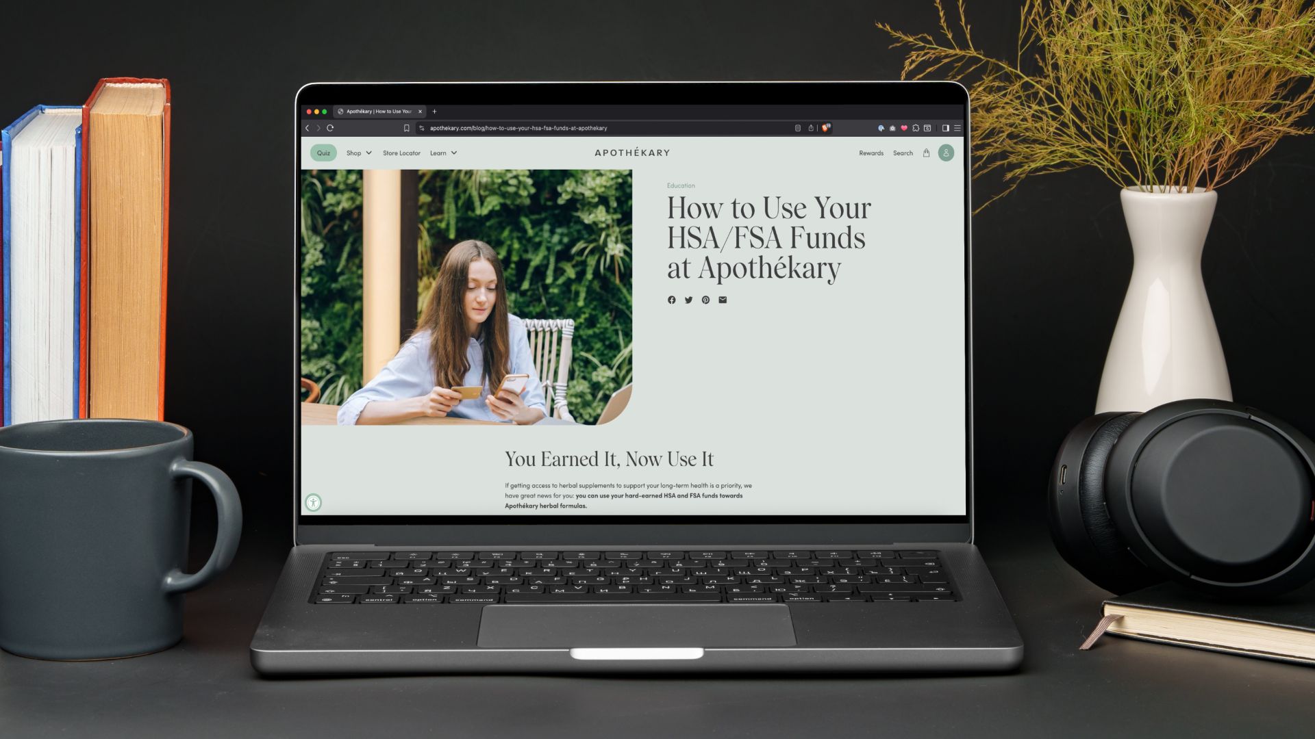 HSA/FSA landing page hero example