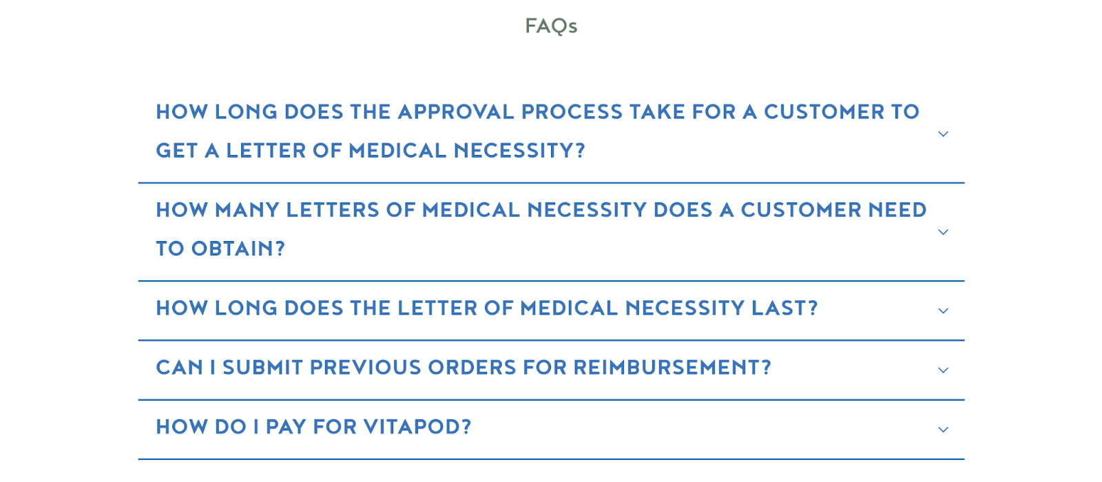 FAQ page example