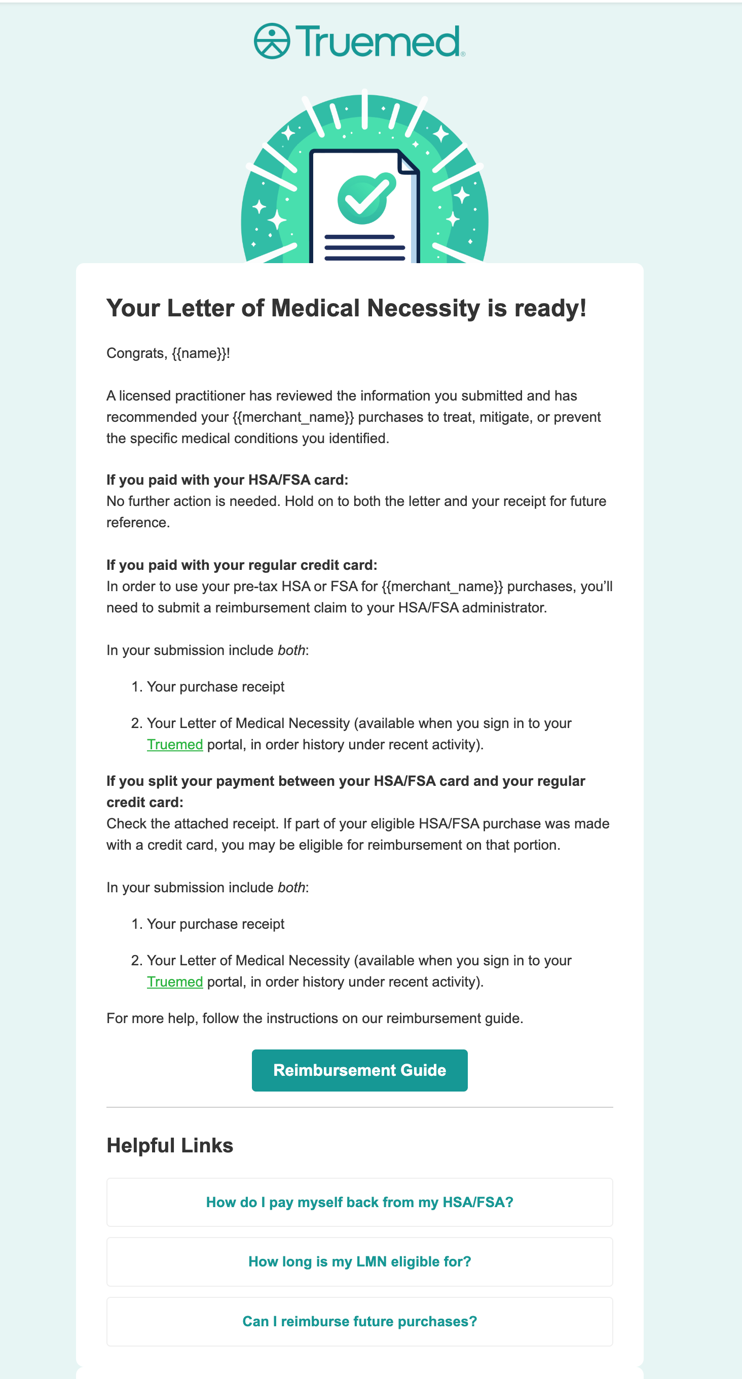 Letter of Medical Necessity example