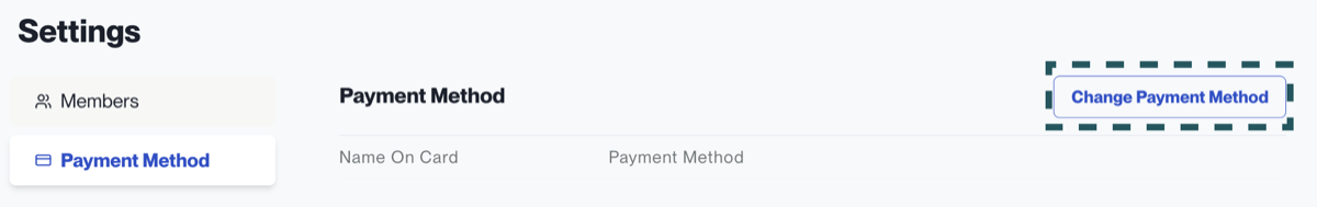 Truemed Dashboard payment method settings