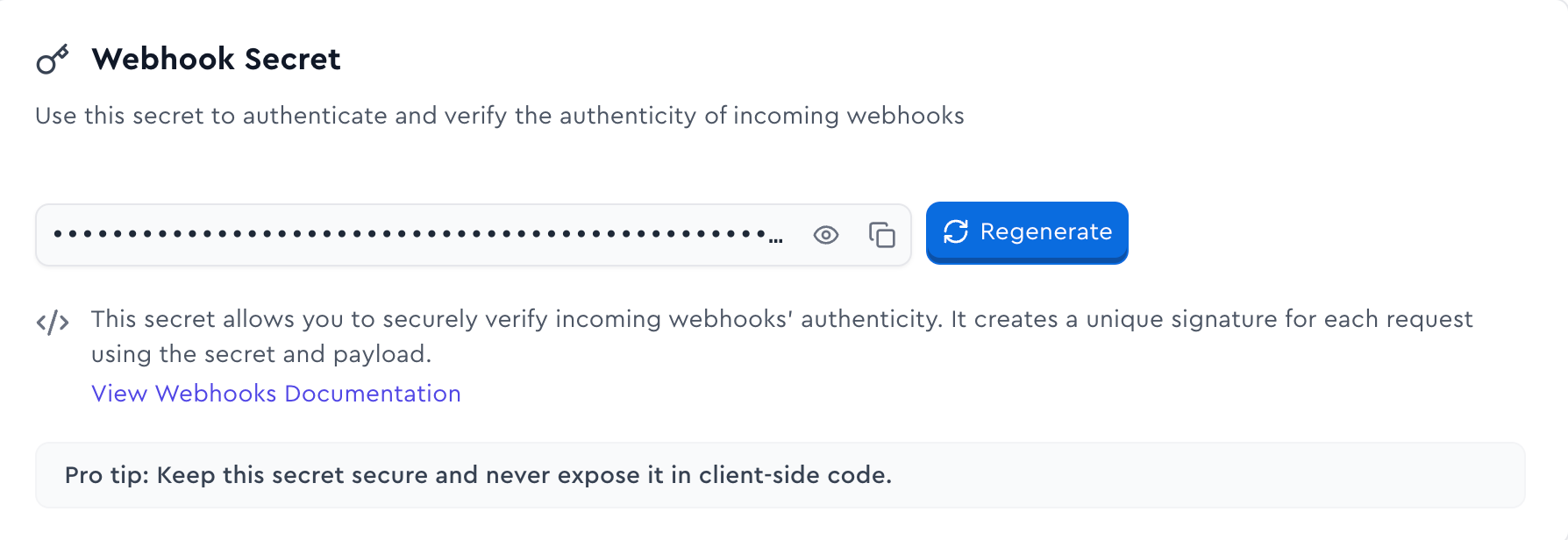 Webhook Secret