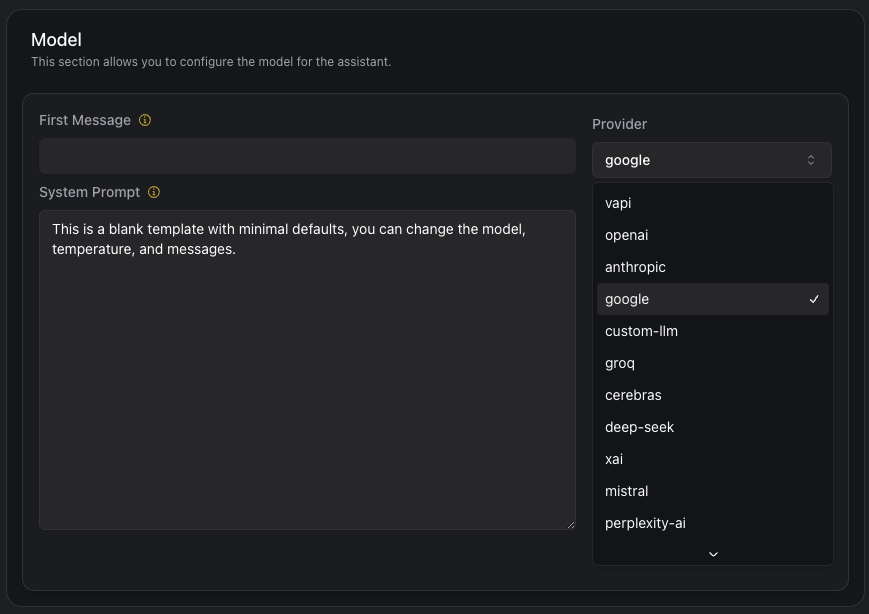 New Assistant Models
