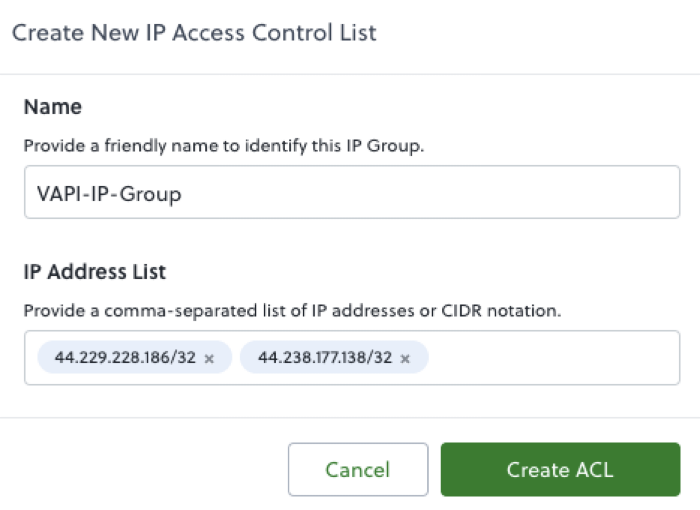 Plivo IP Access Control List