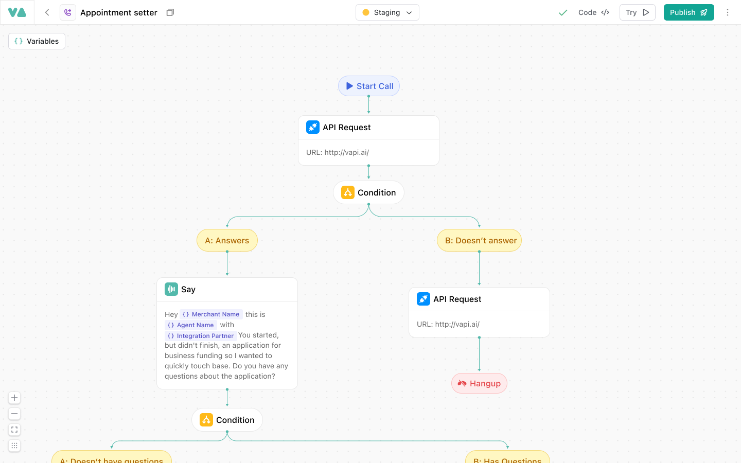 Workflow Builder Interface