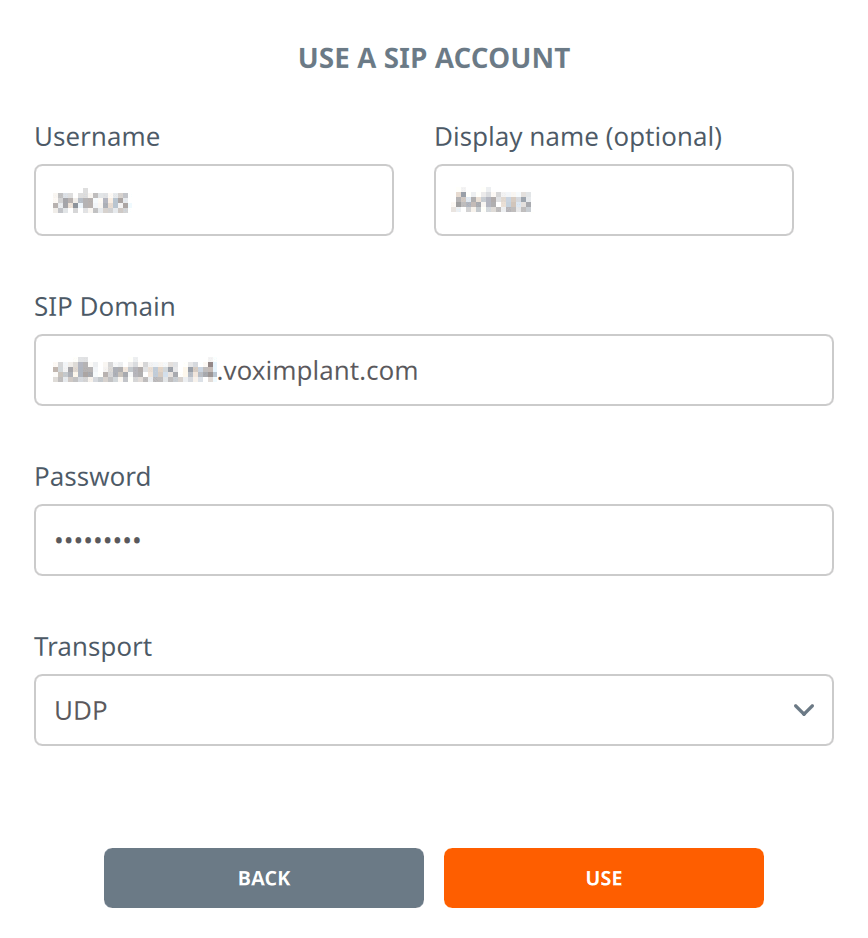 SIP software authorization example